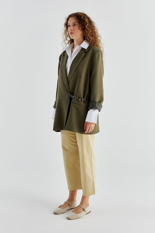 Ester Blazer Ceket Haki