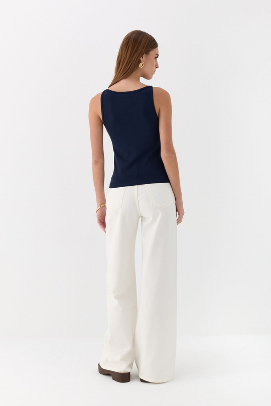Halter Yaka Body Lacivert