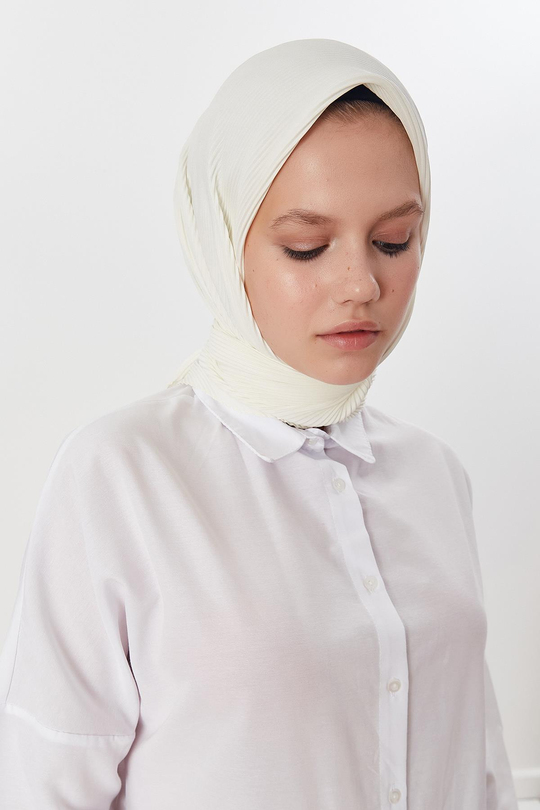 Pilise Eşarp Beyaz