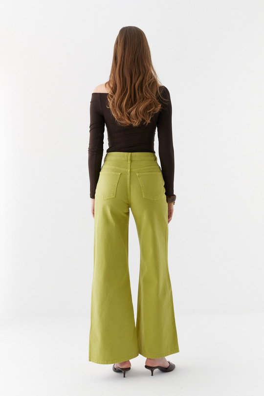 Wide Leg Pantolon Yeşil