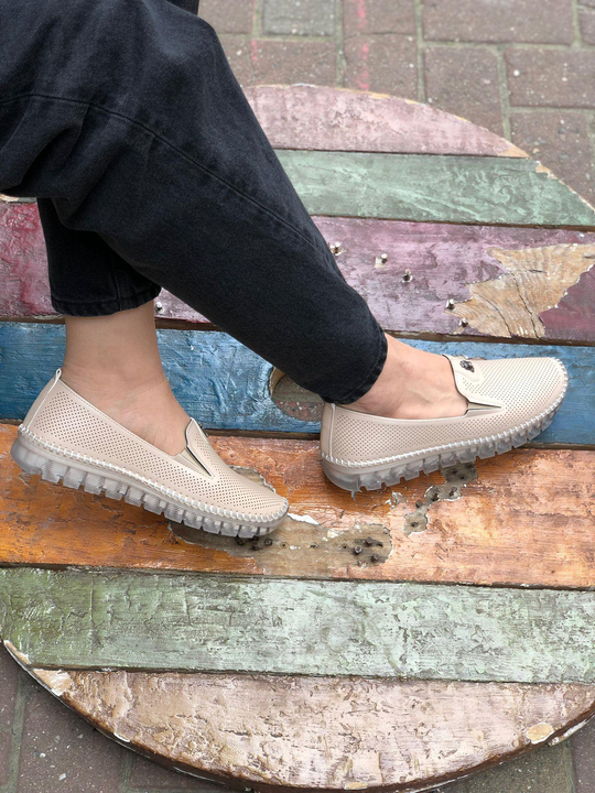 Buğra Erol Ortopedik Jel Taban  Ayakkabı (KREM) veno-145