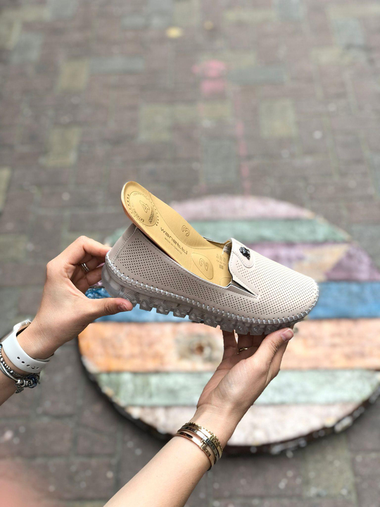 Buğra Erol Ortopedik Jel Taban  Ayakkabı (KREM) veno-145