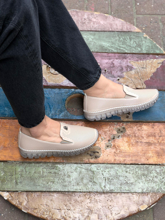 Buğra Erol Ortopedik Jel Taban  Ayakkabı (KREM) veno-145