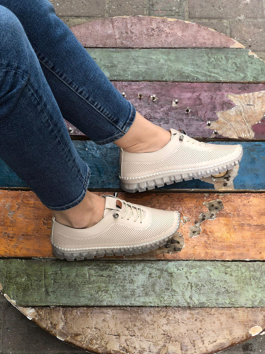 Buğra Erol Ortopedik Jel Taban  Ayakkabı (KREM) burdo-2886