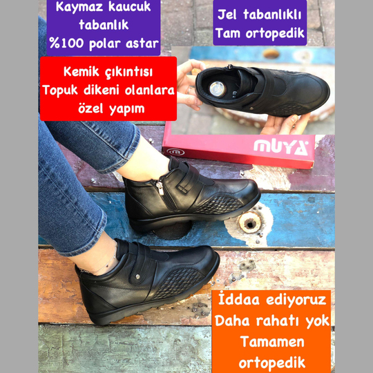 Buğra erol Ortopedik Jel Tabanlı Orijinal Muya Bot Halluks