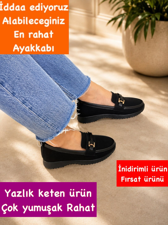 Buğra Erol Ortopedik Tabanlıklı Ayakkabı siyah rmt-715