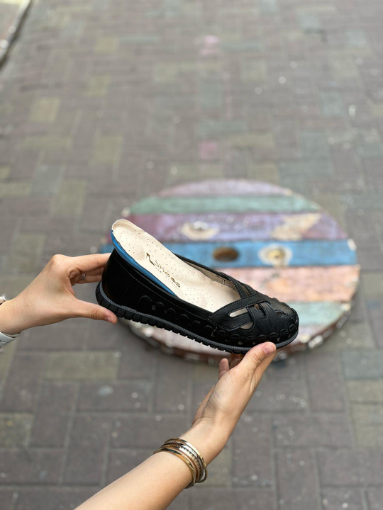 Buğra Erol Ortopedik Tabanlıklı Ayakkabı panama siyah -3489