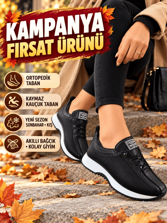 Buğra Erol Ortopedik Tabanlıklı Ayakkabı fashion siyah beyaz
