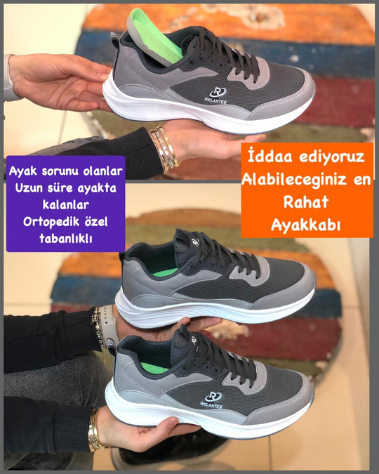 Buğra erol Ortopedik Tabanlıklı Spor Ayakkabı graxxx