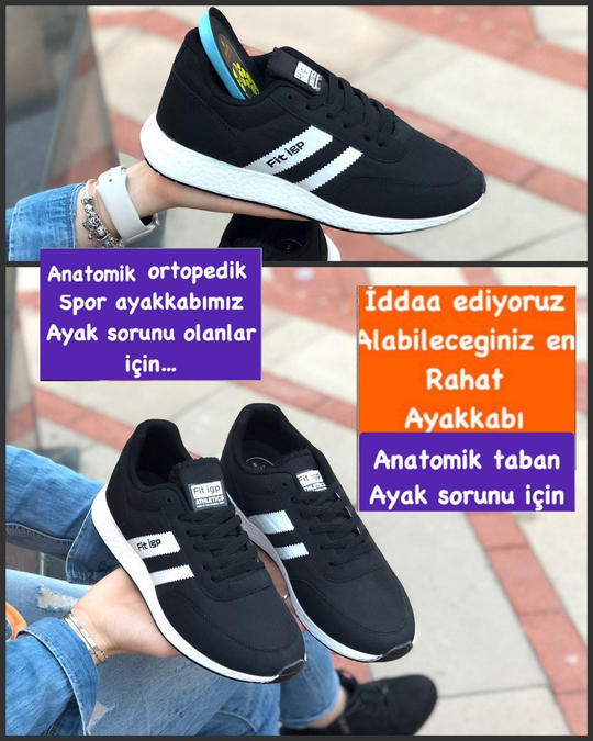 Buğra erol Ortopedik Tabanlıklı Spor Ayakkabı insanne