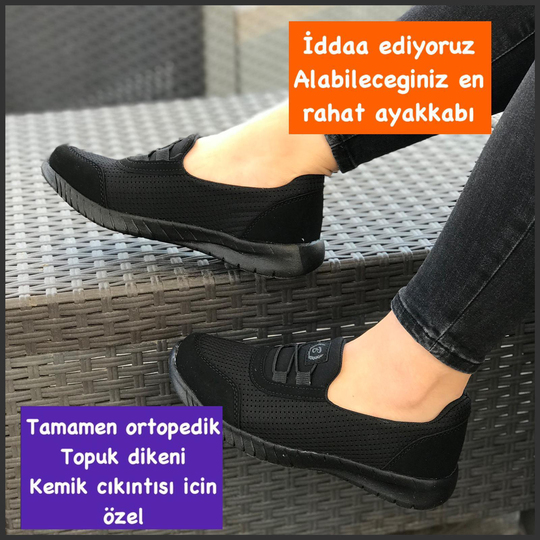 Buğra erol Ortopedik Tabanlıklı Spor babet Ayakkabı BS