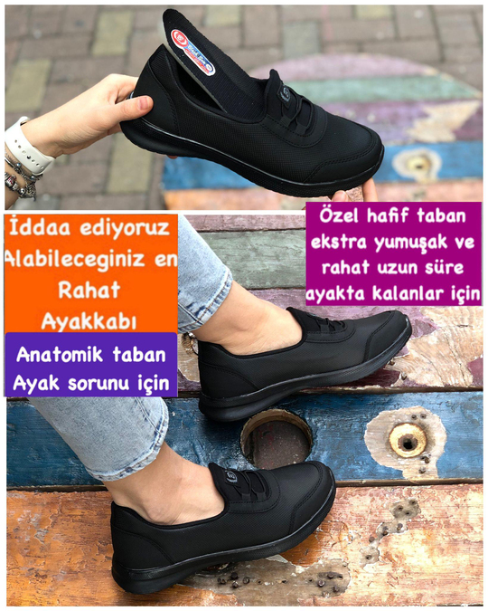 Buğra erol Ortopedik Tabanlıklı Spor babet Ayakkabı BS sea-56912