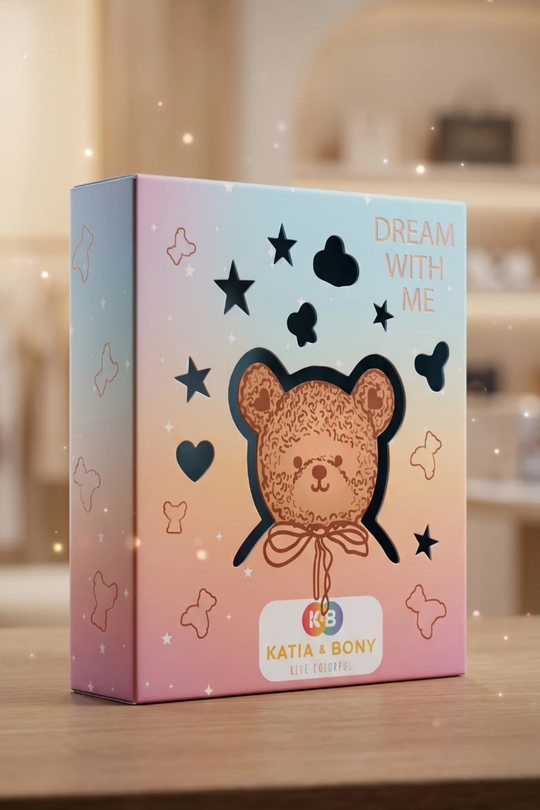 Çocuk Teddy Desenli Kutulu Pijama Takımı