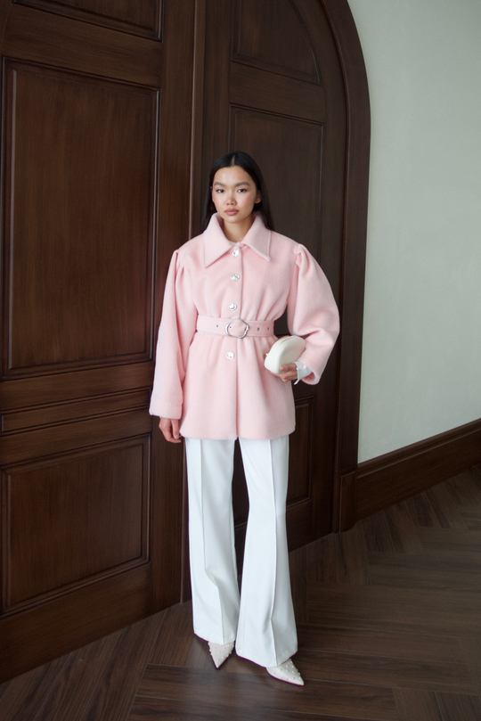 Beli Lastikli Goldfox Ceket - PEMBE