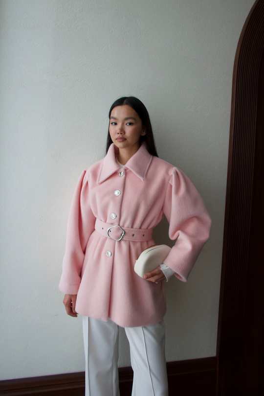 Beli Lastikli Goldfox Ceket - PEMBE