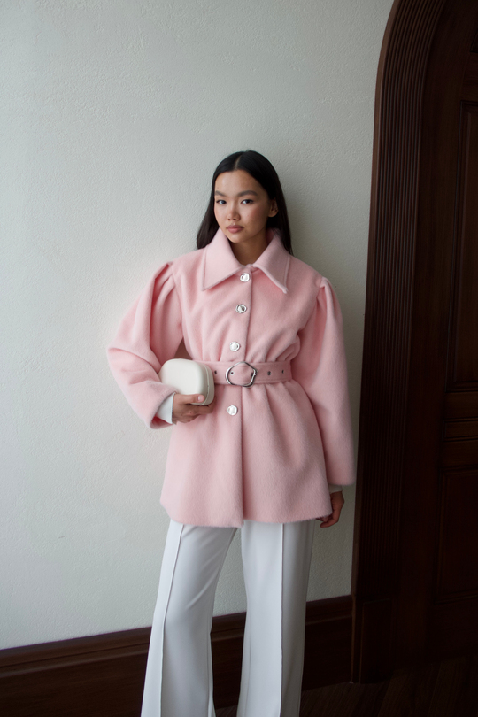 Beli Lastikli Goldfox Ceket - PEMBE