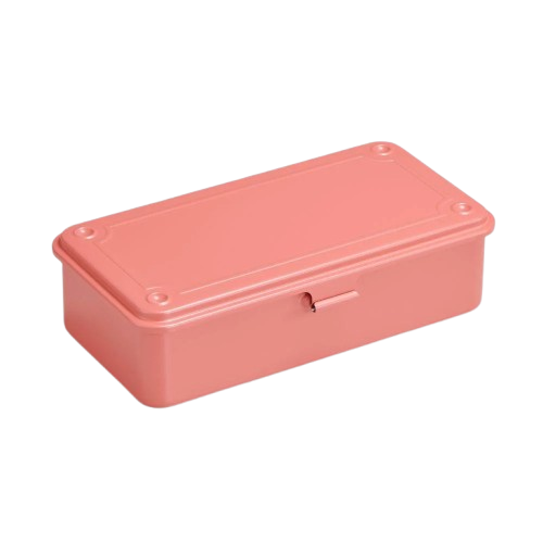 Toyo Steel T-190 Tool Storage Box Living Coral Metal Saklama Kutusu