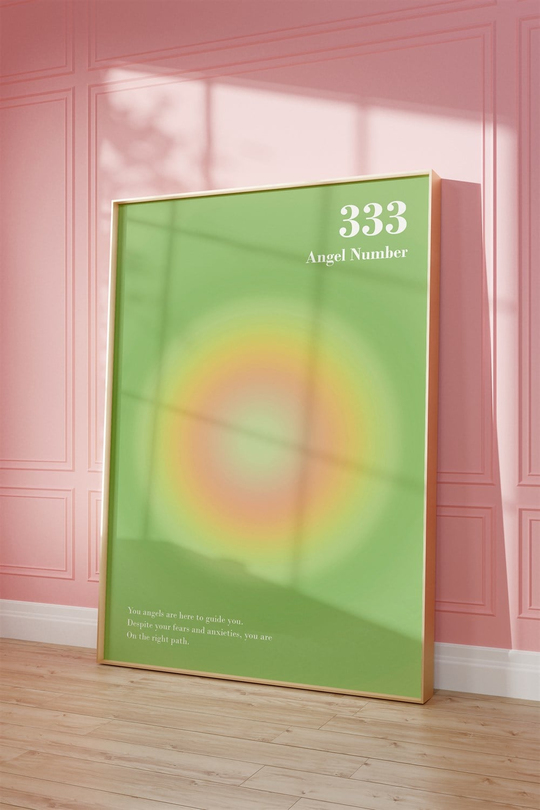 Aura Angel No 333 Tablo, Poster - Çerçevesiz
