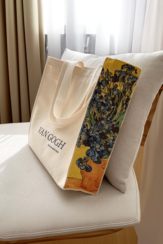 Basic Van Gogh Tote Bag Kanvas Çanta 