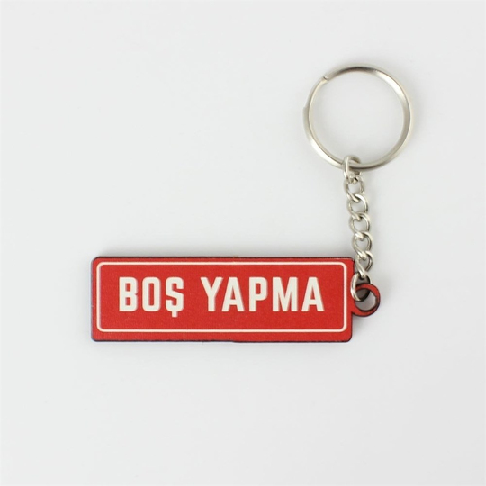 Boş Yapma Ahşap Anahtarlık