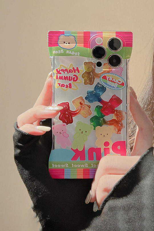 Candy Bear Jelibonlu Iphone 14 Pro Max Telefon Kılıfı 