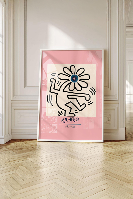 Çerçeveli Keith Haring 