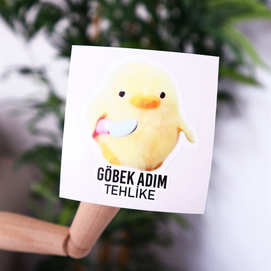 Göbek Adım Tehlike Sticker