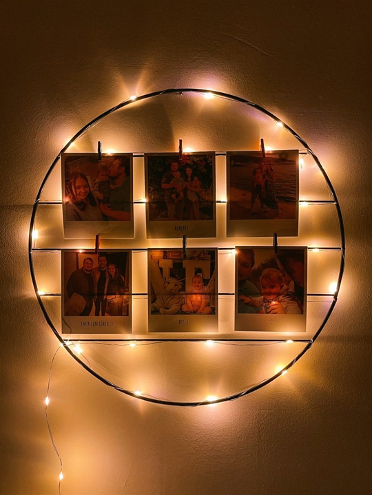 Işıklı Yuvarlak Fotoğraf Panosu