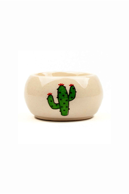Kaktüs Krem Parlak Tealight Mumluk