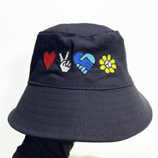 Love Peace Bucket Şapka