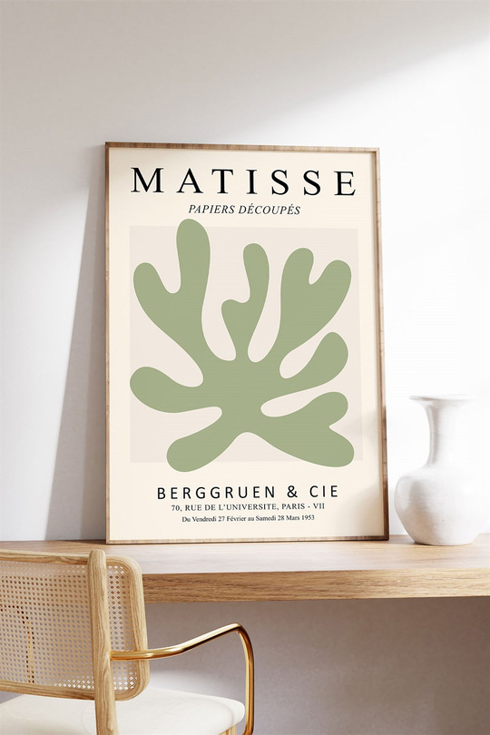 Matisse 1953 Green Tablo, Poster - Çerçevesiz