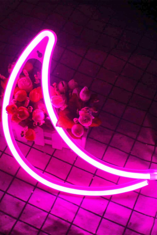 Moon Ay Neon Duvar Dekoru
