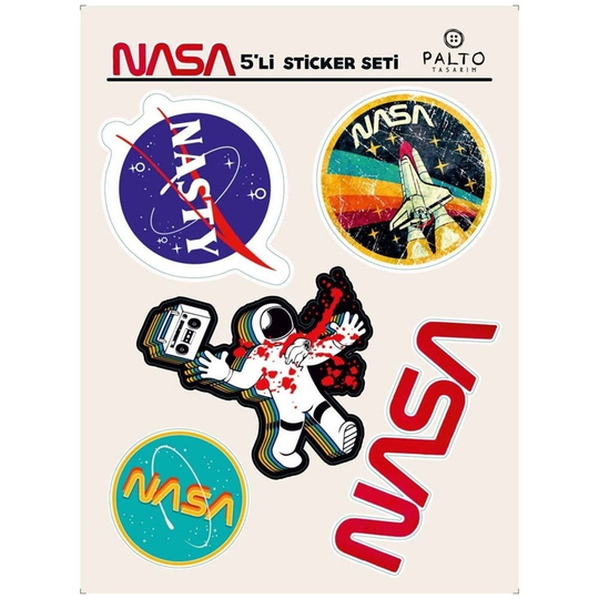Nasa 5'li Sticker Seti