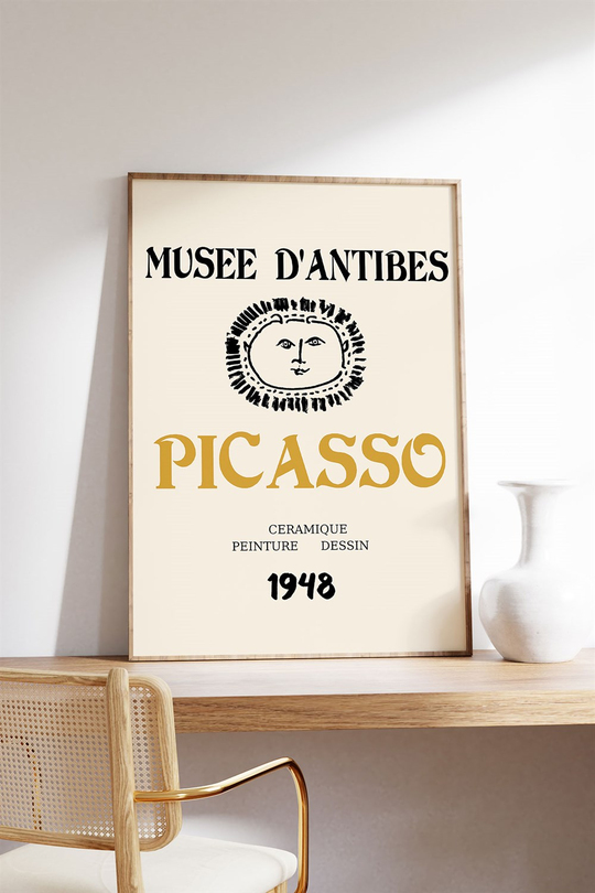 Picasso Yellow Tablo, Poster - Çerçevesiz