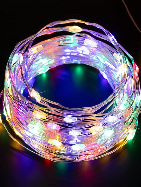 Rgb Renkli Peri Led Tel Işık