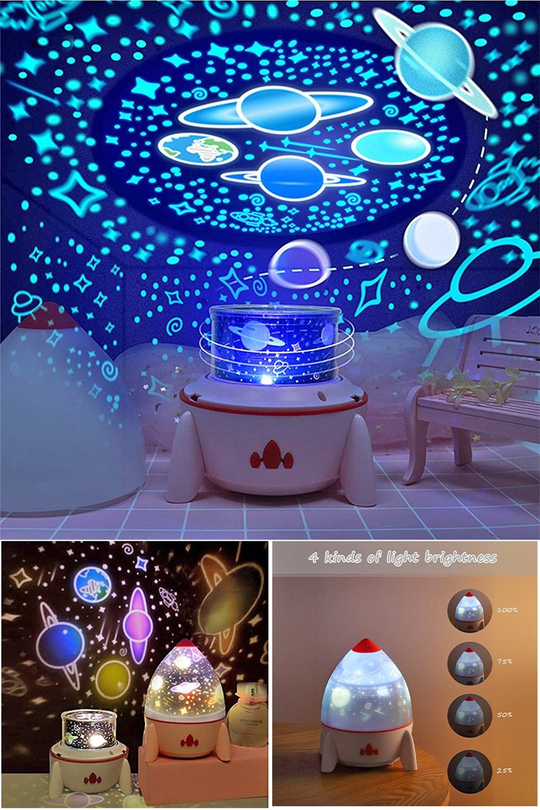 Roket Projektör Gece Lambası