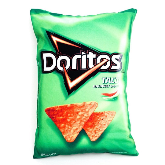 Yeşil Doritos Yastık