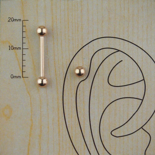 14mm rose kıkırdak piercing