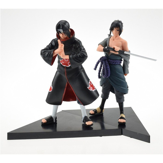 2'li Set Naruto Uchiha Sasuke + Uchiha itachi Naruto shippuden Action Figür
