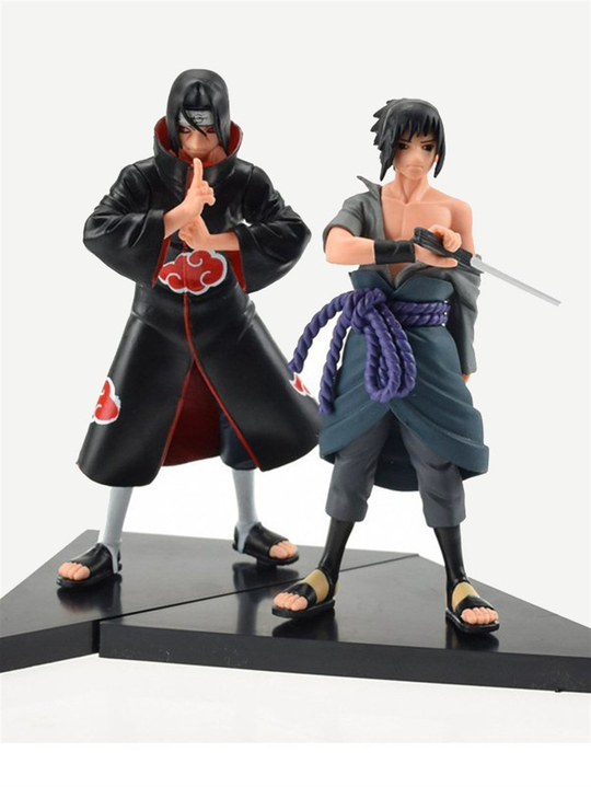 2'li Set Naruto Uchiha Sasuke + Uchiha itachi Naruto shippuden Action Figür