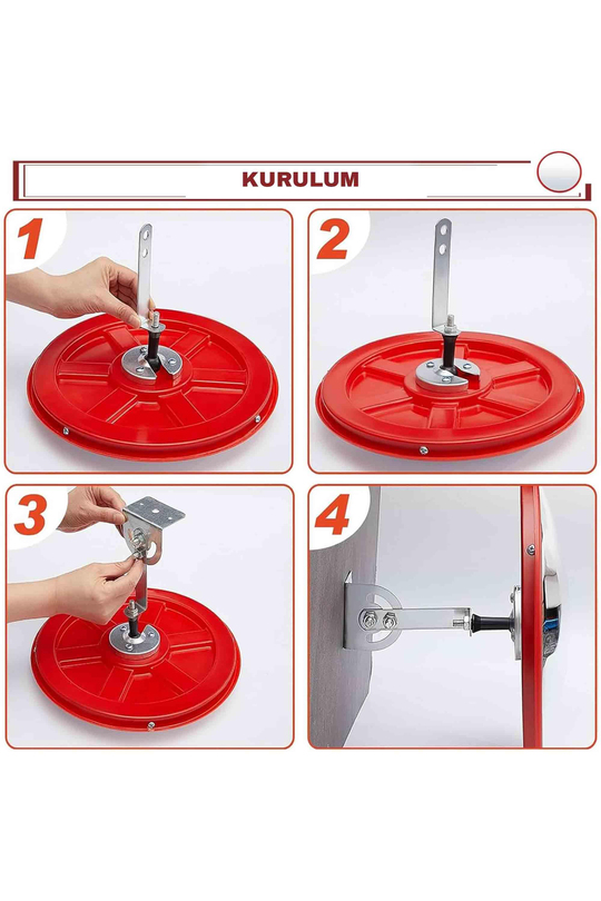 30cm Retro Oda Dekoru Balık Gözü Ayna - 160 Derece Geniş Açılı Dekoratif Güvenlik ve Trafik Tipi Tümsek Ayna