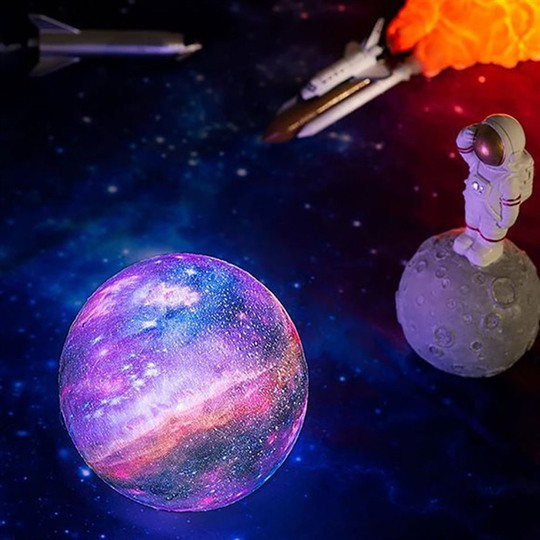 3D Galaxy Gece Lambası