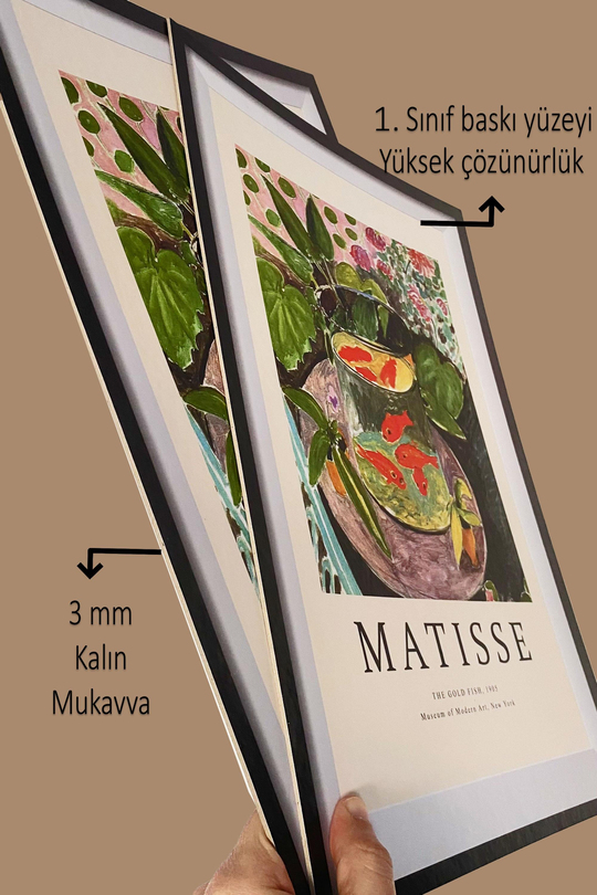 3D Gerçekçi Tablo Görünümlü Mukavva Van Gogh Monet Matisse Tablo Seti  