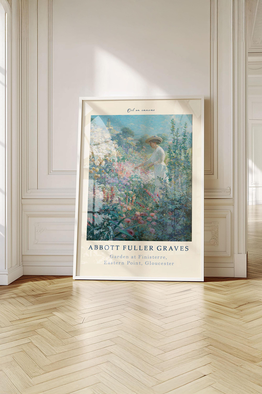 Abbott Fuller Graves Bahar Koleksiyonu 3'lü Tablo Seti - Beyaz Çerçeveli