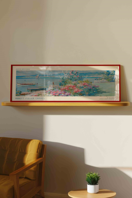 Abbott Fuller Graves Bahçe Manzarası Panoramik Çerçeveli Tablo 