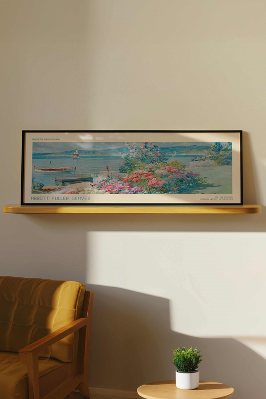 Abbott Fuller Graves Bahçe Manzarası Panoramik Çerçeveli Tablo 