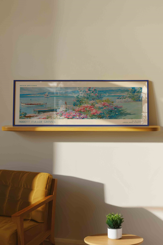 Abbott Fuller Graves Bahçe Manzarası Panoramik Çerçeveli Tablo 