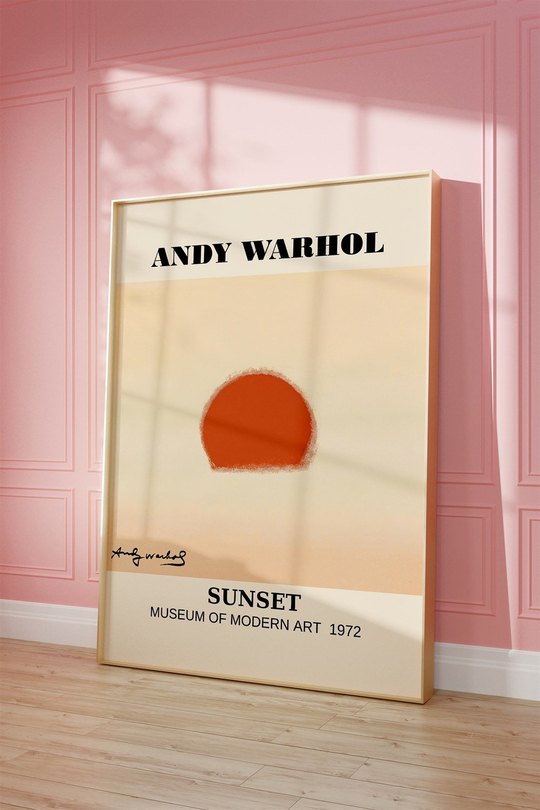 Andy Warhol Red Tablo, Poster - Çerçevesiz