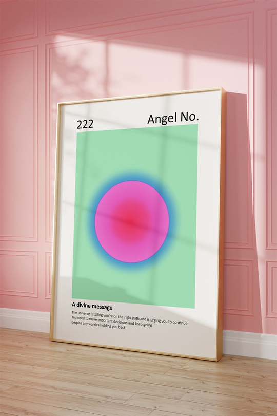 Angel No 222 Tablo, Poster - Çerçevesiz
