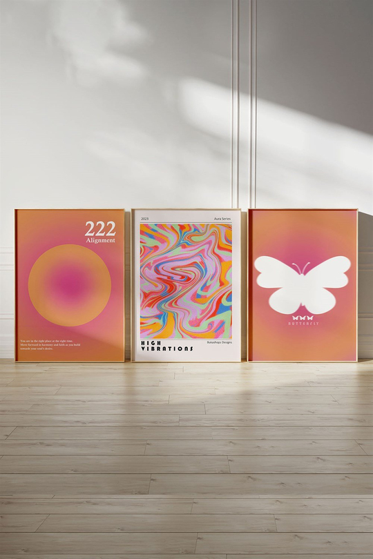 Aura Angel 3'lü Tablo, Poster Seti